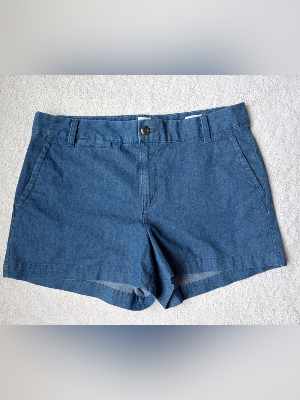 Gap Classic Women's Blue Denim-Style Chino Shorts